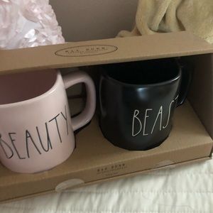 RAE DUNN-Beauty & Beast Coffee Mug Set NWT